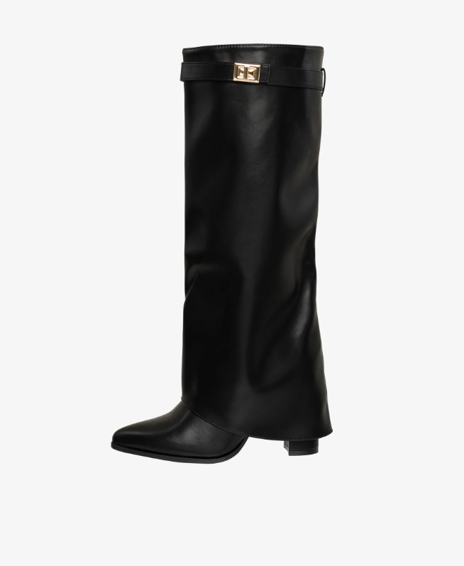 Black Knee-High Boots